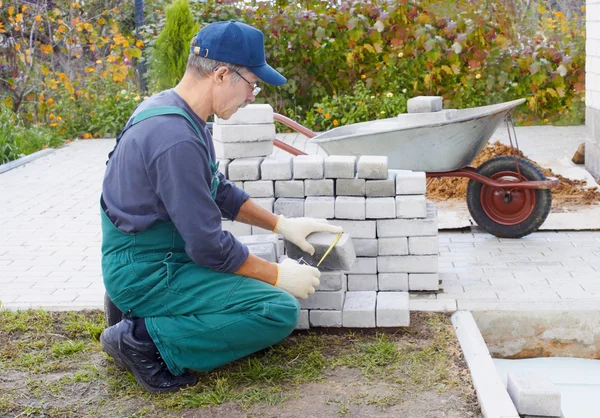 Preparation for a paving — Stock Photo, Image
