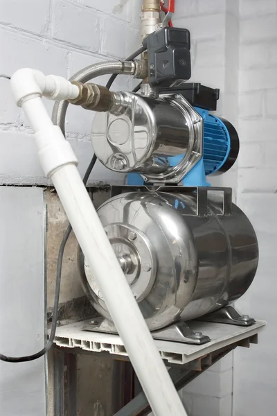 stock image Automatic water pump in the basement