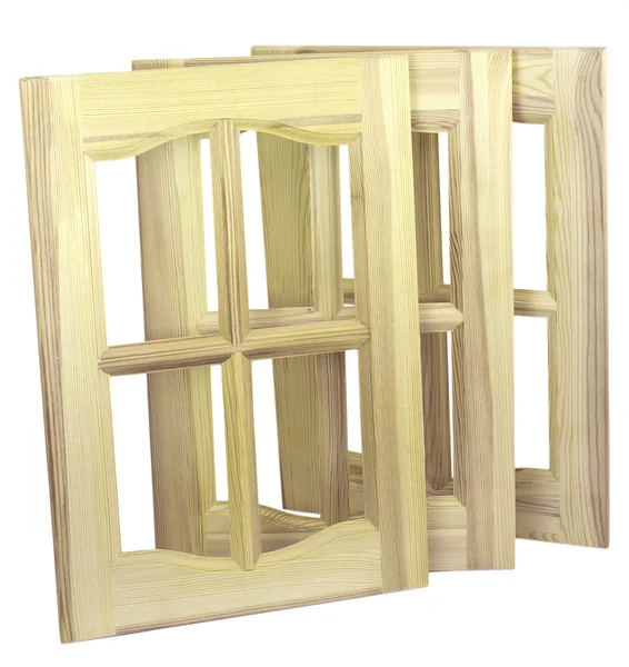 Tre omålade möbler dörrar — Stockfoto