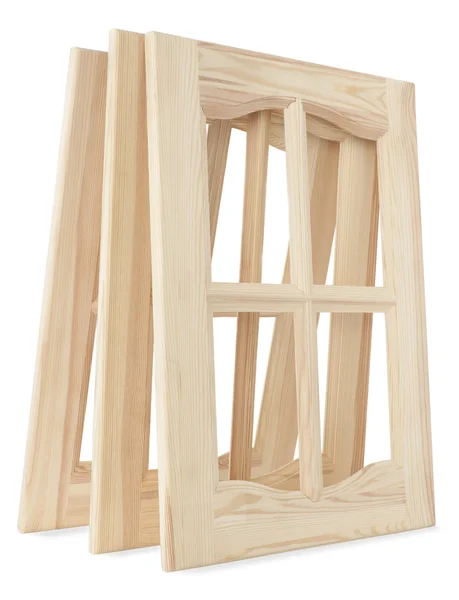 Tre omålade möbler dörrar — Stockfoto