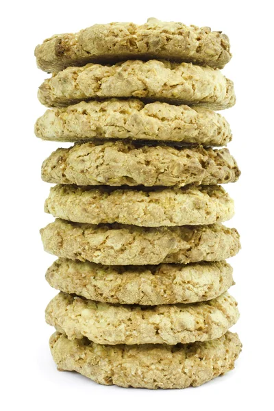 stock image Cookies wholemeal with sunflower seeds on a white background