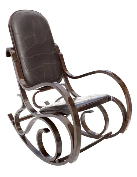 Качающее кресло изолировано на белом — стоковое фото