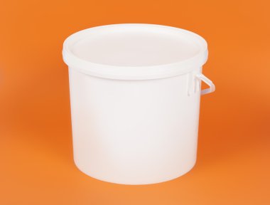 White bucket clipart