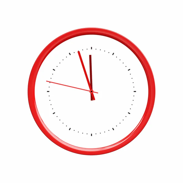 Годинник червоний — стокове фото