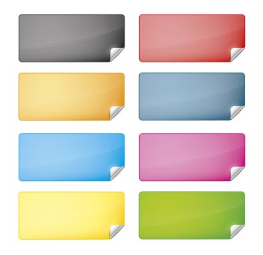 web siteniz için farklı renkler ile sekiz Etiketler