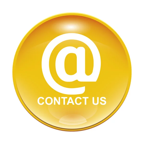 Image Yellow Contact Icon — Stock Photo, Image