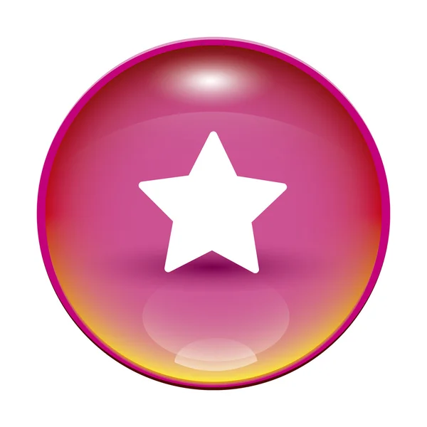 Egy Csillag Rózsaszín Gomb Képe — Stock Fotó