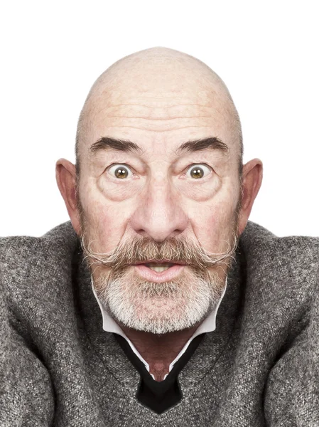 灰色のひげを持つ老人 — ストック写真