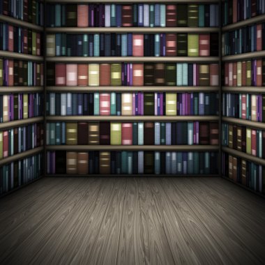 An image of a nice library background clipart