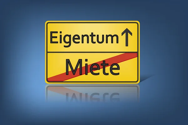 Miete eigentum — Zdjęcie stockowe
