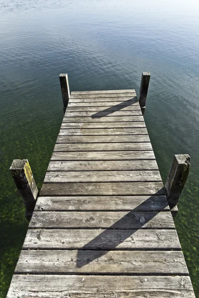 Velho Molhe Lago Starnberg Alemanha — Fotografia de Stock