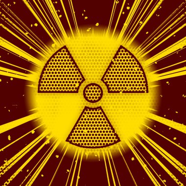 Radioactive explosion clipart