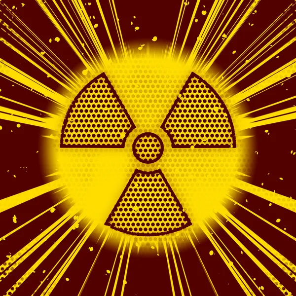 放射性爆炸 — 图库照片
