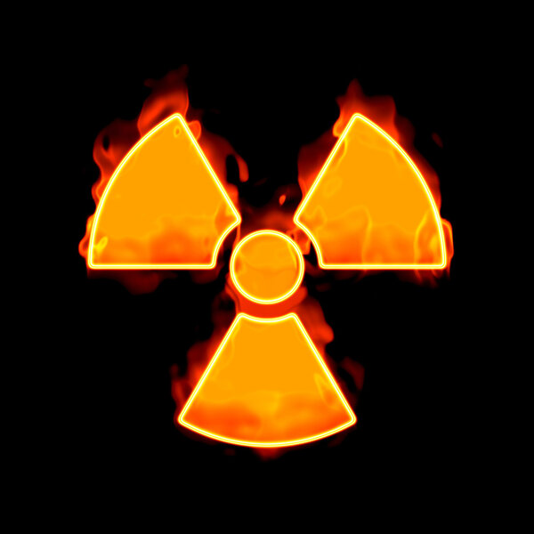 Radioactive fire