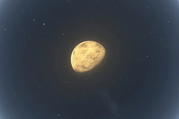 Mond und Sterne — Stockfoto