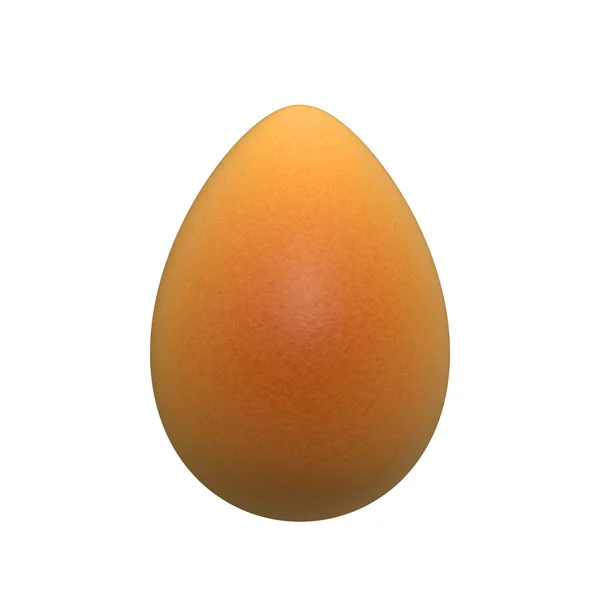 Jajko na biały — Zdjęcie stockowe
