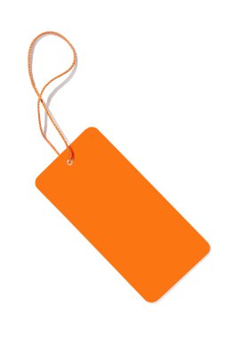 Orange label clipart