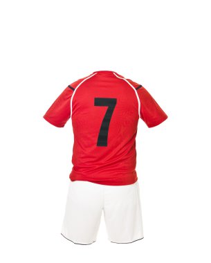 Football shirt with number 7 clipart