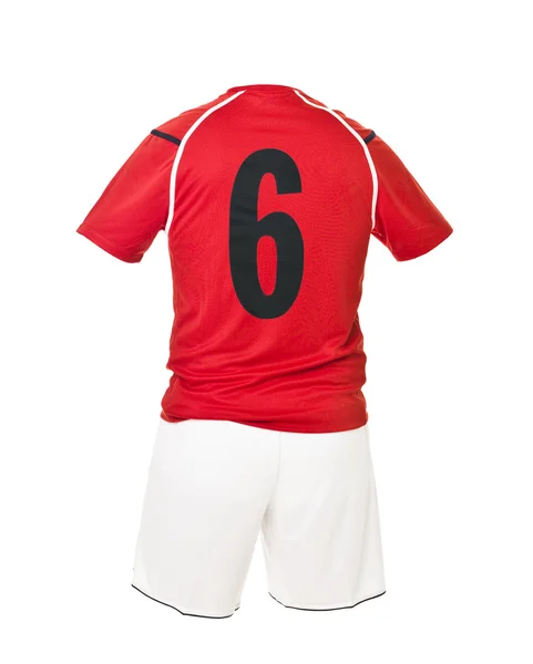 Camicia calcio con il numero 6 — Foto Stock