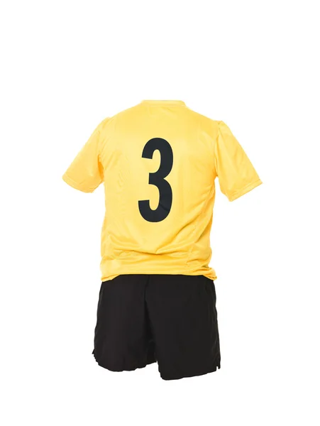 Camisa de futebol com número 3 — Fotografia de Stock