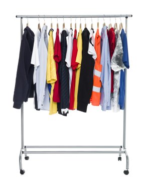 Clothes on a Rack clipart