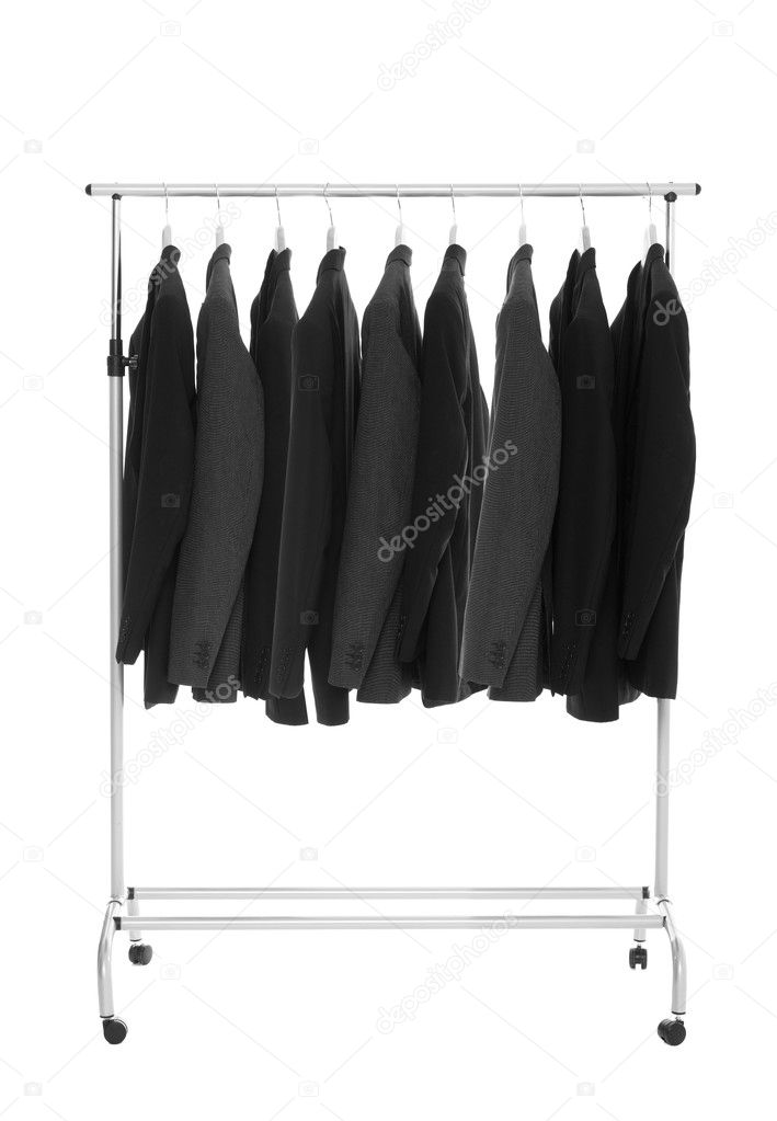 Suits on a Dress Rack