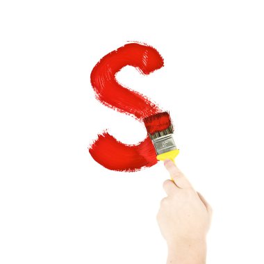 Painting Letter S clipart