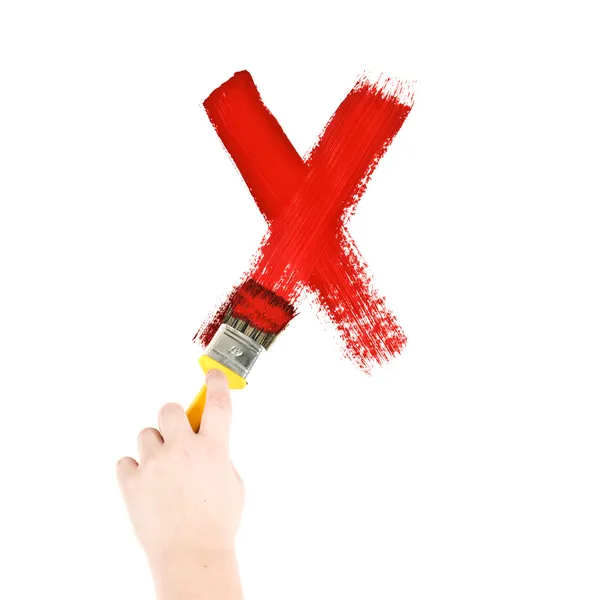 Painting Letter X — Stock Photo, Image