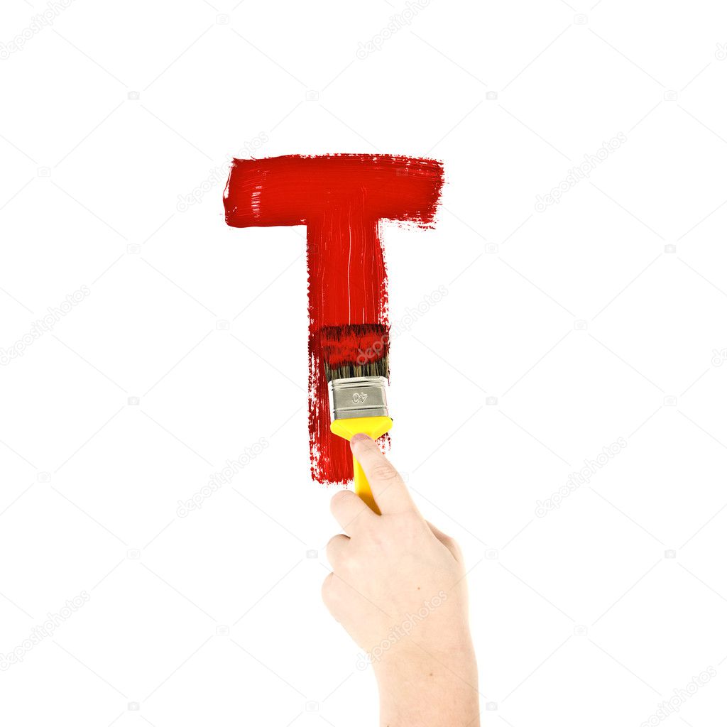 Painting Letter T