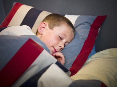 Young Boy sleeping clipart