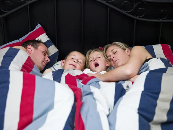 Familie slaapt — Stockfoto