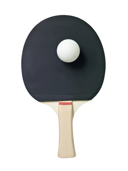 白地に隔離された卓球ラケット — ストック写真