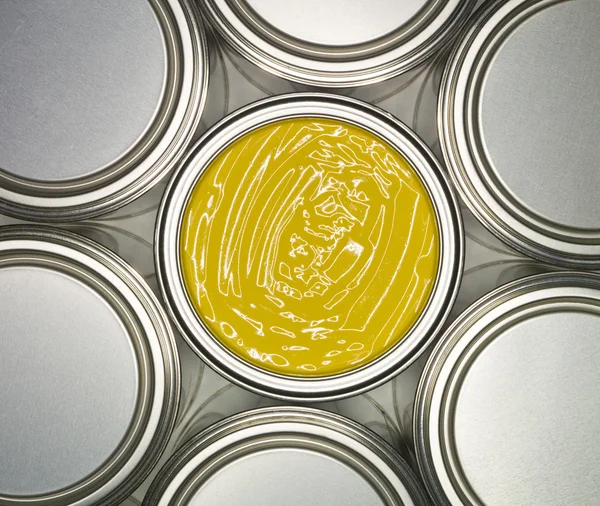 Yellow Paint Can — Stock Photo, Image