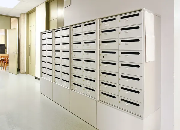 Mailbox in hallway — Stock Photo, Image