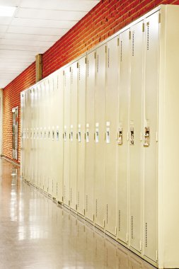 Row of lockers clipart