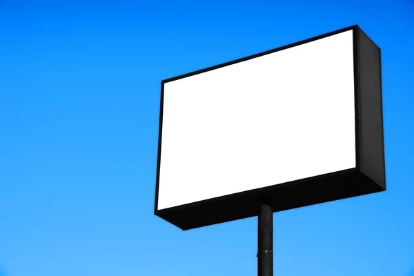 White blank road sign — Stock Photo, Image