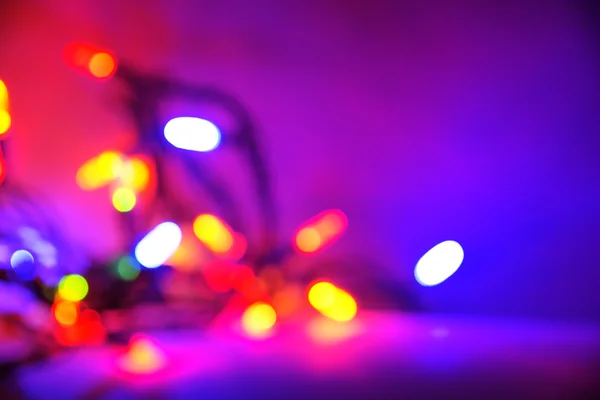 Purpurowe tło światło Boże Narodzenie — Zdjęcie stockowe