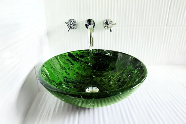 Design sink with running water — Stock Photo, Image