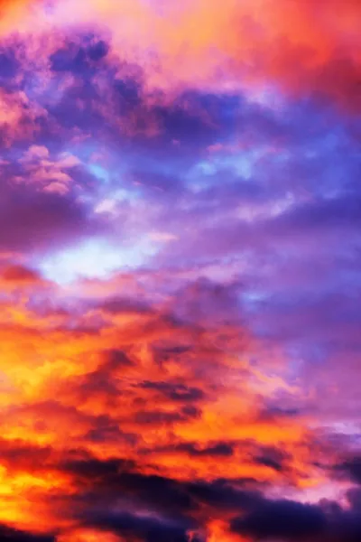 Himlen i brand — Stockfoto