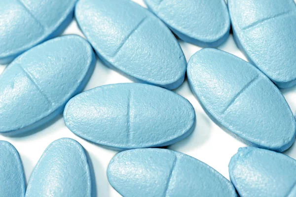 Blauwe Pillen Achtergrond — Stockfoto