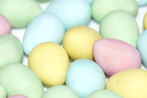 Барвистий Пастельний Колір Великоднього Яєчного Цукеркового Фону — стокове фото