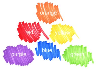 Primary and secondary colors clipart