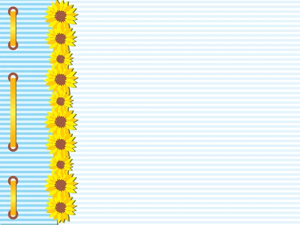 Kartkę Życzeniami Słoneczniki — Wektor stockowy