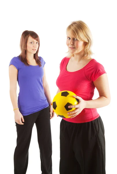Twee sportieve meisjes — Stockfoto