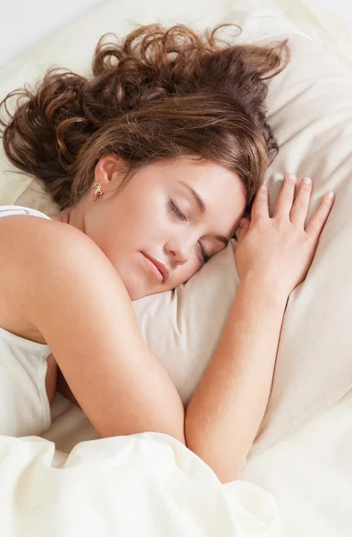 Sleeping young woman — Stock Photo, Image