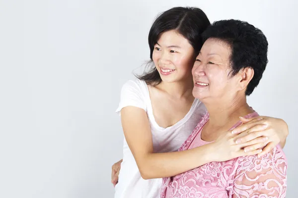 Senior mor och dotter — Stockfoto