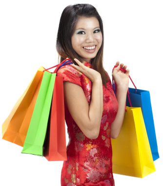 Chinese New Year Shopping clipart