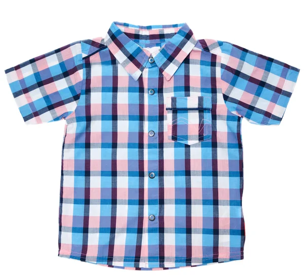 격자 무늬 아기 셔츠 — 스톡 사진