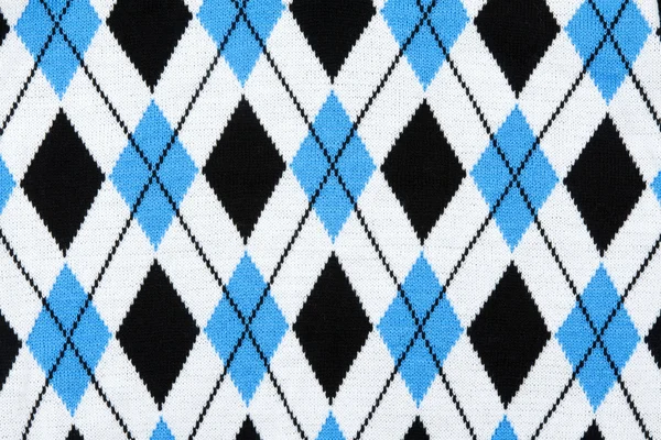 Background from knitted plaid fabrics — Stock Photo, Image