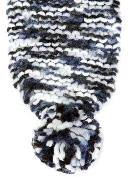 Part knitted warm scarf